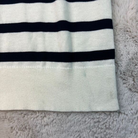 Talbots Striped Sweater Womens Plus Size 1X Crew Neck Cotton Blend Pink Blue - Picture 11 of 11